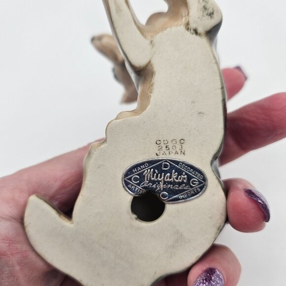 Vintage Miyakos Originals Japan Small Dog German Shepherd Figurine - Picture 5 of 7